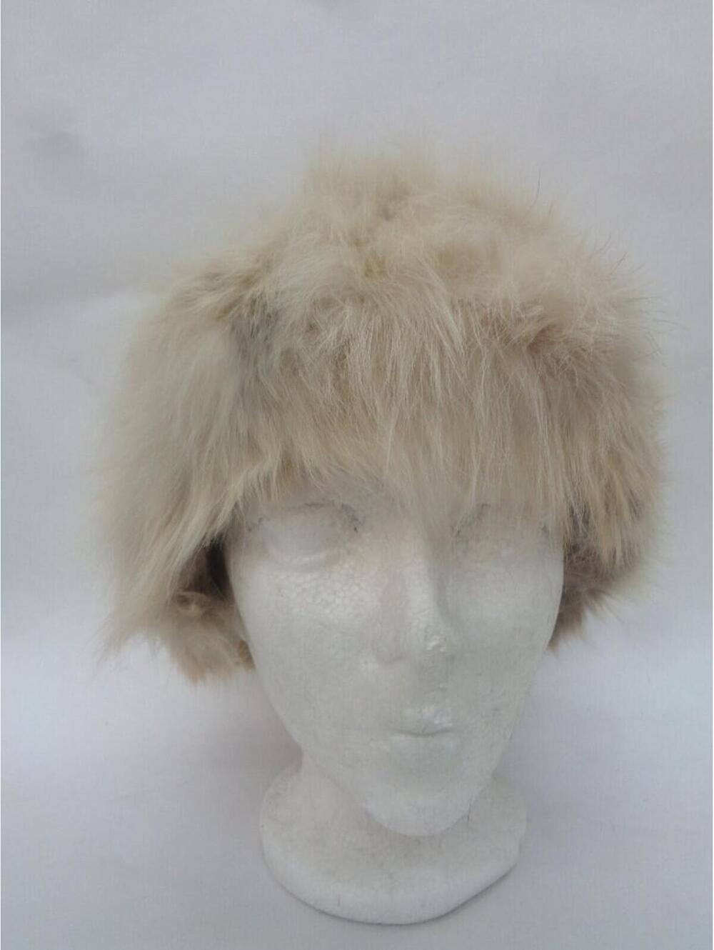 Mint Red Fox Fur Hat Cap Women Woman Size All